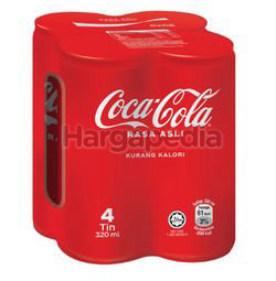 Coca-Cola Rasa Asli Can 4x320ml Coca-Cola Rasa Asli Can 4x320ml