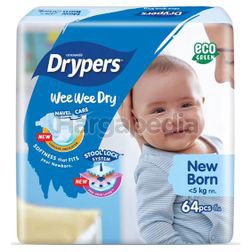 DRYPERS Wee Wee Dry Baby Diaper NB64 DRYPERS Wee Wee Dry Baby Diaper NB64