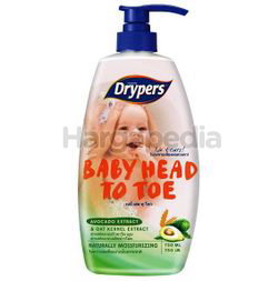 Drypers Baby Head to Toe Avocado 750ml Drypers Baby Head to Toe Avocado 750ml