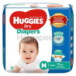 Huggies Dry Tape Baby Diaper M72 Huggies Dry Tape Baby Diaper M72