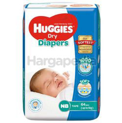 Huggies Dry Tape Baby Diaper NB64 Huggies Dry Tape Baby Diaper NB64