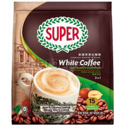 Super 3in1 Charcoal Roasted White Coffee Hazelnut 15x36gm Super 3in1 Charcoal Roasted White Coffee Hazelnut 15x36gm