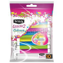 Schick Exacta 2 Colours Disposable Razors 10s Schick Exacta 2 Colours Disposable Razors 10s