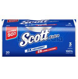 Scott Extra Regular Toilet Roll 20s Scott Extra Regular Toilet Roll 20s