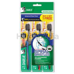 Darlie Charcoal Spiral Soft Toothbrush 2s+1s Darlie Charcoal Spiral Soft Toothbrush 2s+1s