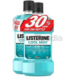 Listerine Cool Mint Mouth Rinse 2x750ml Listerine Cool Mint Mouth Rinse 2x750ml