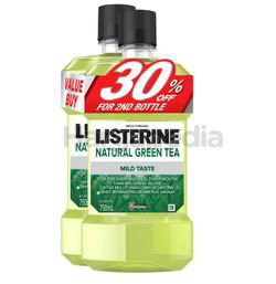 Listerine Green Tea Mouth Rinse 2x750ml Listerine Green Tea Mouth Rinse 2x750ml