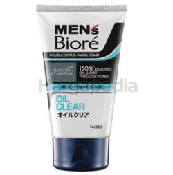 Biore Men's Double Scrub Oil Clear Facial Foam 100gm Biore Men's Double Scrub Oil Clear Facial Foam 100gm