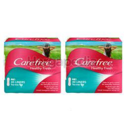 Carefree Healthy Fresh Pantyliner 2x40s Carefree Healthy Fresh Pantyliner 2x40s