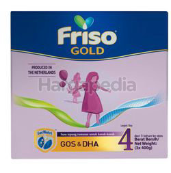 Friso Gold Milk Powder 4 3x400gm Friso Gold Milk Powder 4 3x400gm