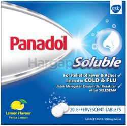 Panadol Soluble Tablets Lemon Flavor 20s Panadol Soluble Tablets Lemon Flavor 20s