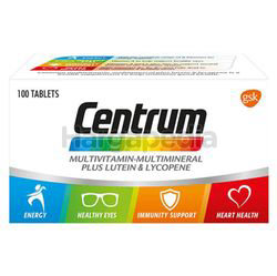 Centrum Multivitamin & Mineral + Lutein & Lycopene 100s Centrum Multivitamin & Mineral + Lutein & Lycopene 100s