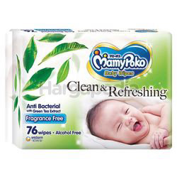 Mamy Poko Baby Wipes Anti Bacterial Fragrance Free 76s Mamy Poko Baby Wipes Anti Bacterial Fragrance Free 76s