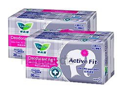 Laurier Active Fit Deodorant Ag+ Pantyliner 2x36s Laurier Active Fit Deodorant Ag+ Pantyliner 2x36s