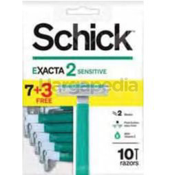 Schick Exacta 2 Sensitive Disposable Razor 10s Schick Exacta 2 Sensitive Disposable Razor 10s