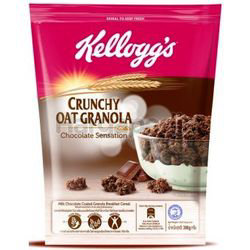 Kellogg's Crunchy Oat Granola Chocolate Sensation 380gm Kellogg's Crunchy Oat Granola Chocolate Sensation 380gm
