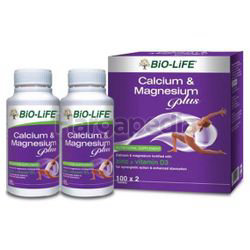 Bio-Life Calcium & Magnesium Plus 2x100s Bio-Life Calcium & Magnesium Plus 2x100s