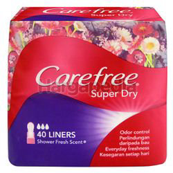 Carefree Super Dry Pantyliner Scented 40s Carefree Super Dry Pantyliner Scented 40s