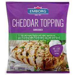 Emborg Cheddar Topping 200gm Emborg Cheddar Topping 200gm