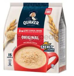 Quaker 3in1 Cereal Original 15x28gm Quaker 3in1 Cereal Original 15x28gm