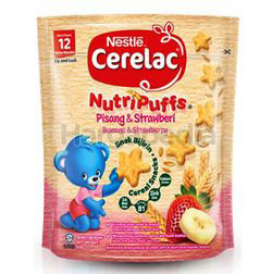 Nestle Cerelac Nutripuffs Banana & Strawberry 50gm Nestle Cerelac Nutripuffs Banana & Strawberry 50gm