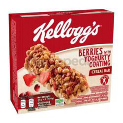 Kellogg's Cereal Bar Berries Yoghurty Coating 4x25gm Kellogg's Cereal Bar Berries Yoghurty Coating 4x25gm