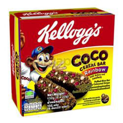 Kellogg's Coco Cereal Bar Rainbow 6x22gm Kellogg's Coco Cereal Bar Rainbow 6x22gm