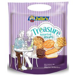 Julie's Biscuit Treasure Handy Pack 285gm Julie's Biscuit Treasure Handy Pack 285gm