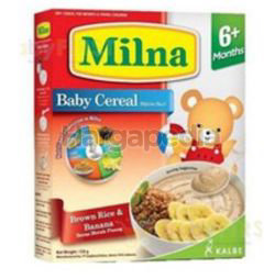 Milna Cereal 6+ Brown Rice Banana 120gm Milna Cereal 6+ Brown Rice Banana 120gm