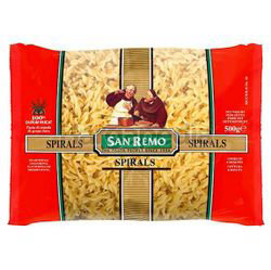 San Remo Pasta No16 Spiral 500gm San Remo Pasta No16 Spiral 500gm