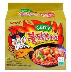Samyang Hot Chicken Ramen Curry 5x140gm Samyang Hot Chicken Ramen Curry 5x140gm