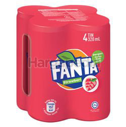 Fanta Can Strawberry 4x320ml Fanta Can Strawberry 4x320ml