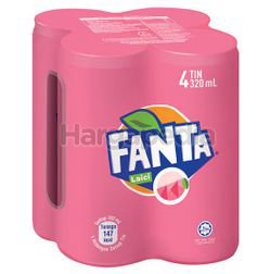 Fanta Can Lychee 4x320ml Fanta Can Lychee 4x320ml