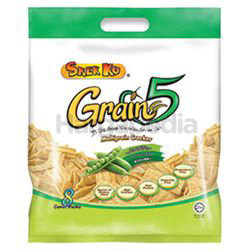 Snek Ku Grain 5 Snacks Green Pea 8x16gm Snek Ku Grain 5 Snacks Green Pea 8x16gm