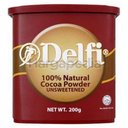 Delfi Unsweetened Cocoa Powder 200gm Delfi Unsweetened Cocoa Powder 200gm