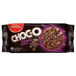 Munchy's Choc-O Cookies Double Choc 125gm Munchy's Choc-O Cookies Double Choc 125gm