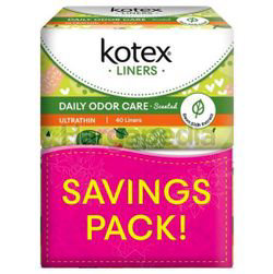 Kotex Fresh Daily Odor Care Pantyliner Ultra Thin Daun Sirih 2x40s Kotex Fresh Daily Odor Care Pantyliner Ultra Thin Daun Sirih 2x40s