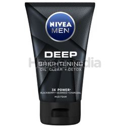 Nivea Men Deep White Oil Clear Mud Foam 100gm Nivea Men Deep White Oil Clear Mud Foam 100gm