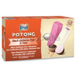 King's Potong Ice Cream Black Glutinous Rice & Yam 6x60ml King's Potong Ice Cream Black Glutinous Rice & Yam 6x60ml