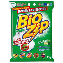 Bio Zip Detergent Powder Lime 2.3kg Bio Zip Detergent Powder Lime 2.3kg