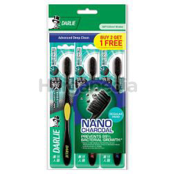 Darlie Charcoal Clean Regular Head Toothbrush 2s+1s Darlie Charcoal Clean Regular Head Toothbrush 2s+1s