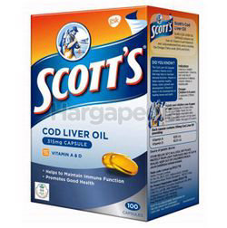 Scott's Cod Liver Oil Capsules 100s Scott's Cod Liver Oil Capsules 100s