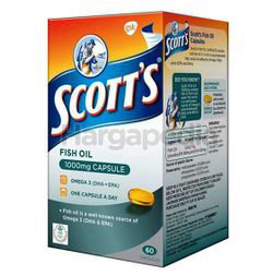 Scott's Fish Oil 1000mg 60s Scott's Fish Oil 1000mg 60s