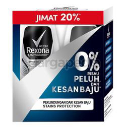 Rexona Men Deodorant Roll On Invisible Dry 2x50ml Rexona Men Deodorant Roll On Invisible Dry 2x50ml