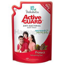Shokubutsu Active Guard Anti-Bacterial Shower Foam Refill Protect 800ml Shokubutsu Active Guard Anti-Bacterial Shower Foam Refill Protect 800ml