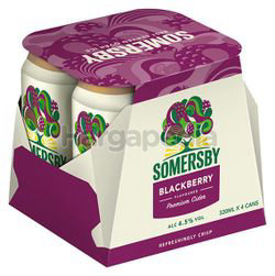 Somersby Blackberry Cider Can 4x320ml Somersby Blackberry Cider Can 4x320ml
