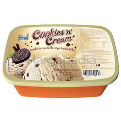 King's Ice Cream Cookies N Cream 1.2lit King's Ice Cream Cookies N Cream 1.2lit