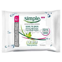 Simple Micellar Cleansing Wipes 25s Simple Micellar Cleansing Wipes 25s