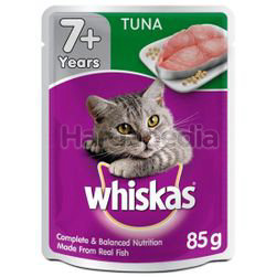 Whiskas 7+ Pouch Cat Food Tuna 85gm Whiskas 7+ Pouch Cat Food Tuna 85gm
