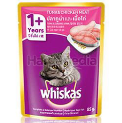 Whiskas 1+ Pouch Cat Food Tuna & Chicken 85gm Whiskas 1+ Pouch Cat Food Tuna & Chicken 85gm